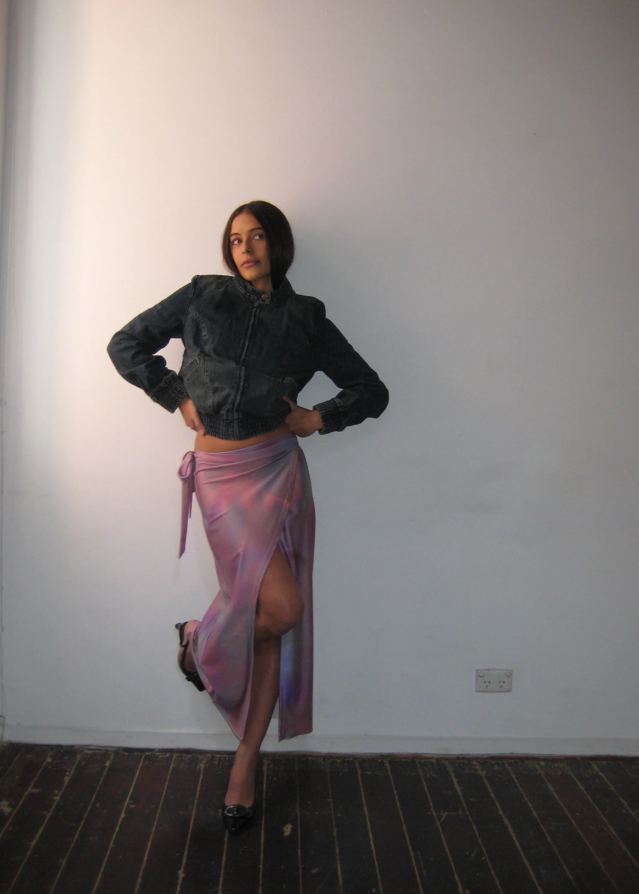 Aurora lights- tie up maxi skirt - Image 3