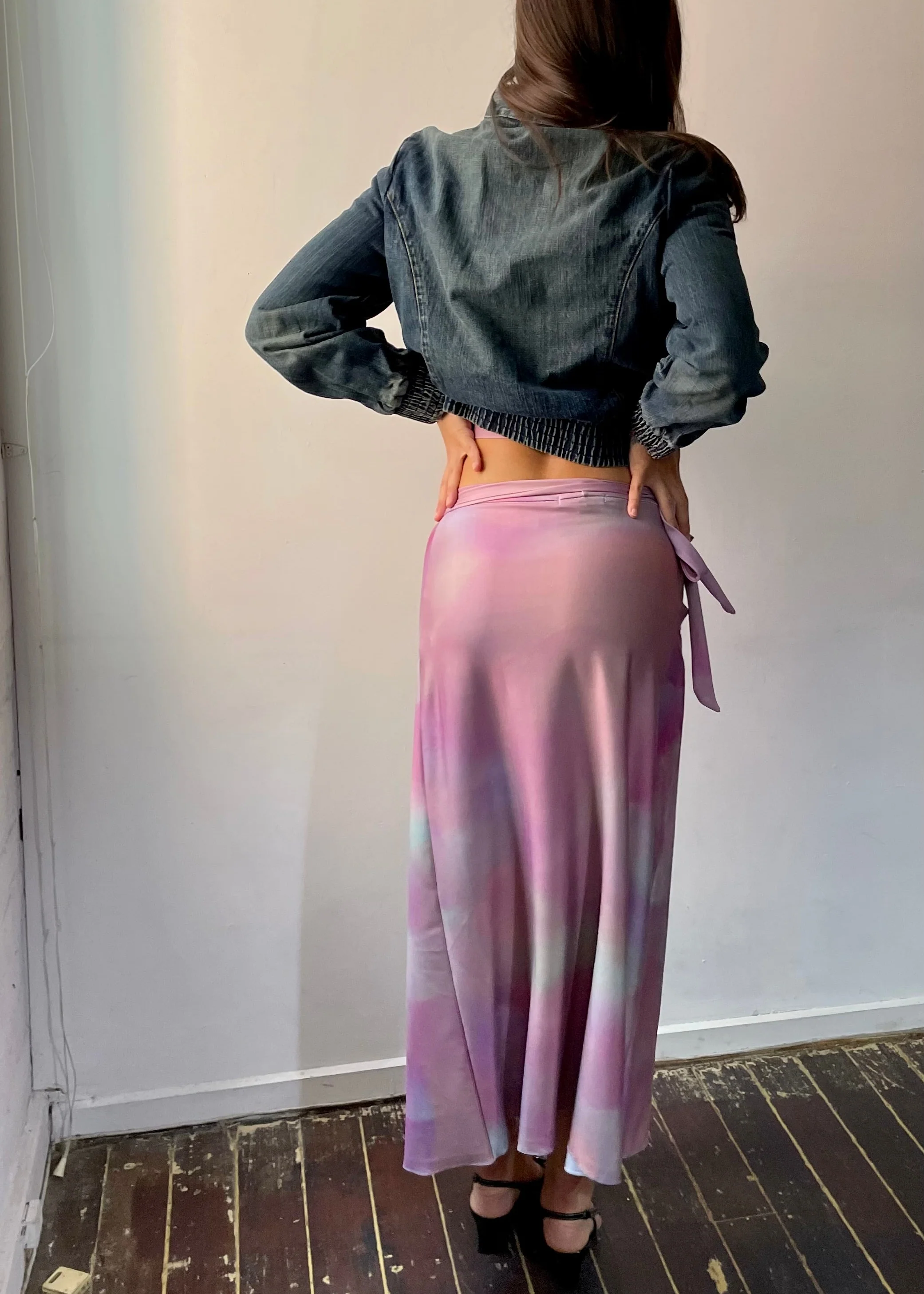 Aurora lights- tie up maxi skirt - Image 5
