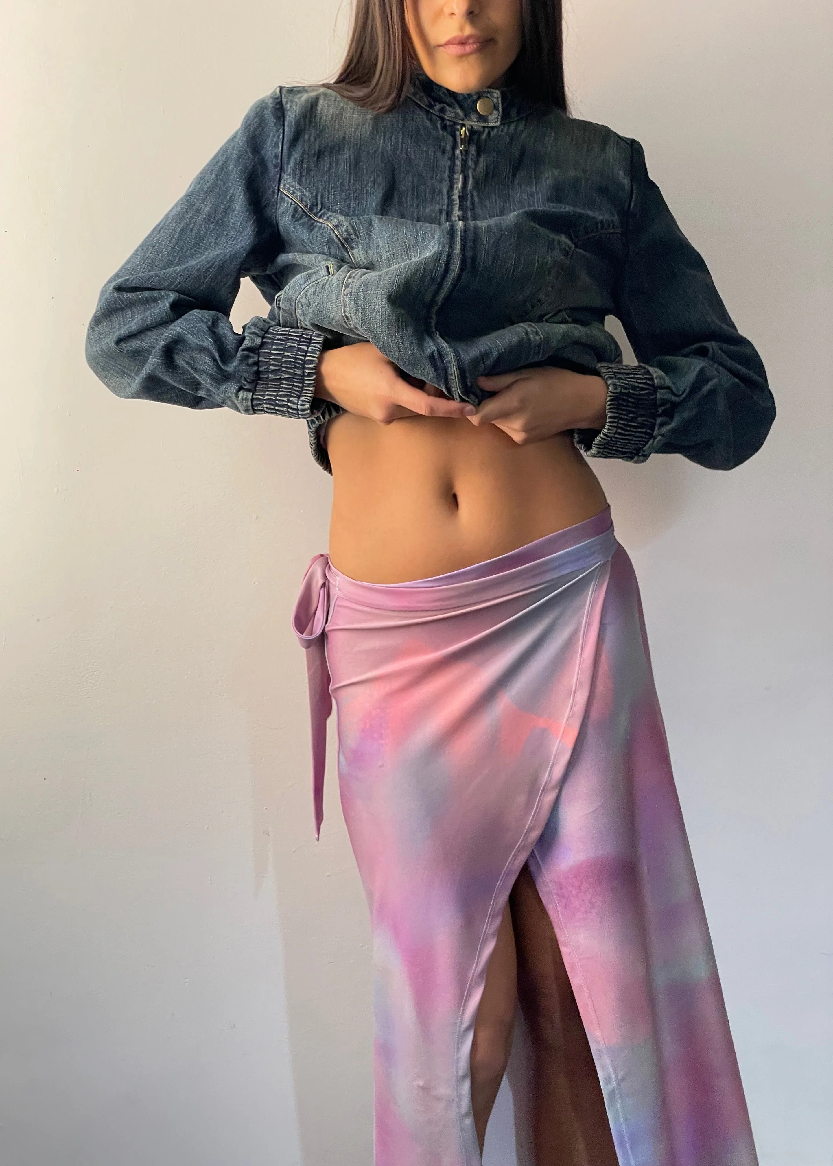 Aurora lights- tie up maxi skirt - Image 6