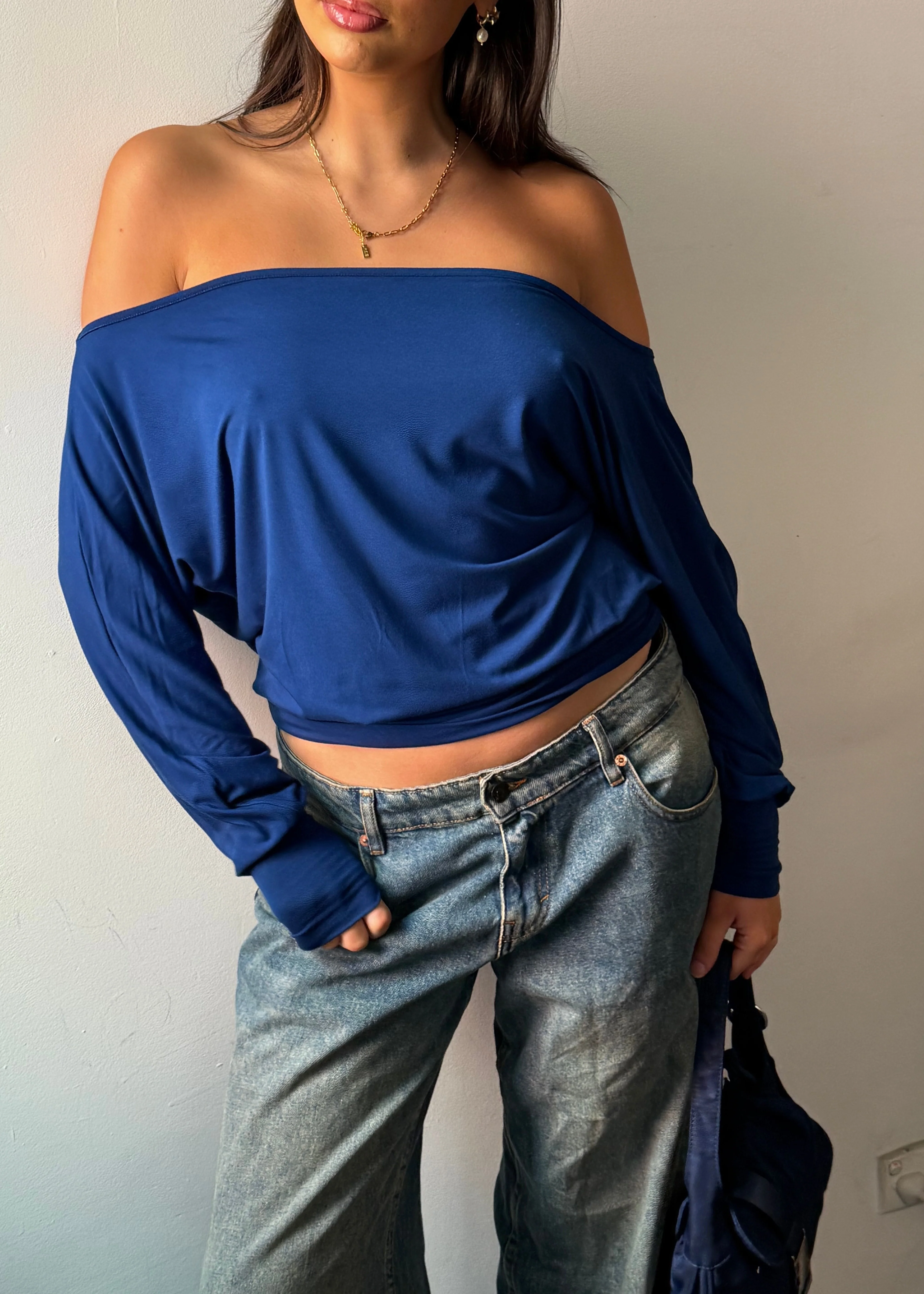 Bamboo Slouch top - Ocean - Image 5