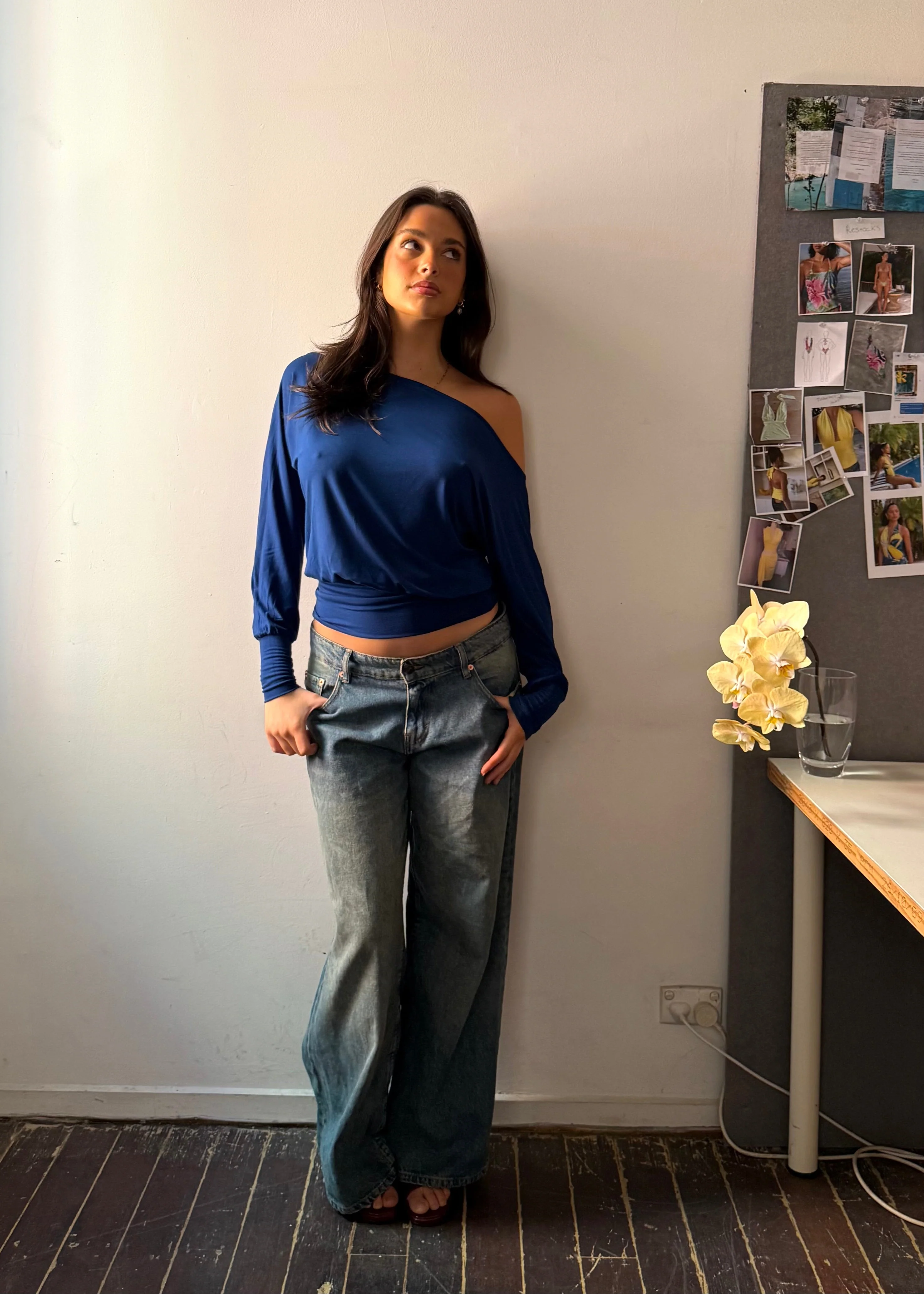 Bamboo Slouch top - Ocean - Image 6