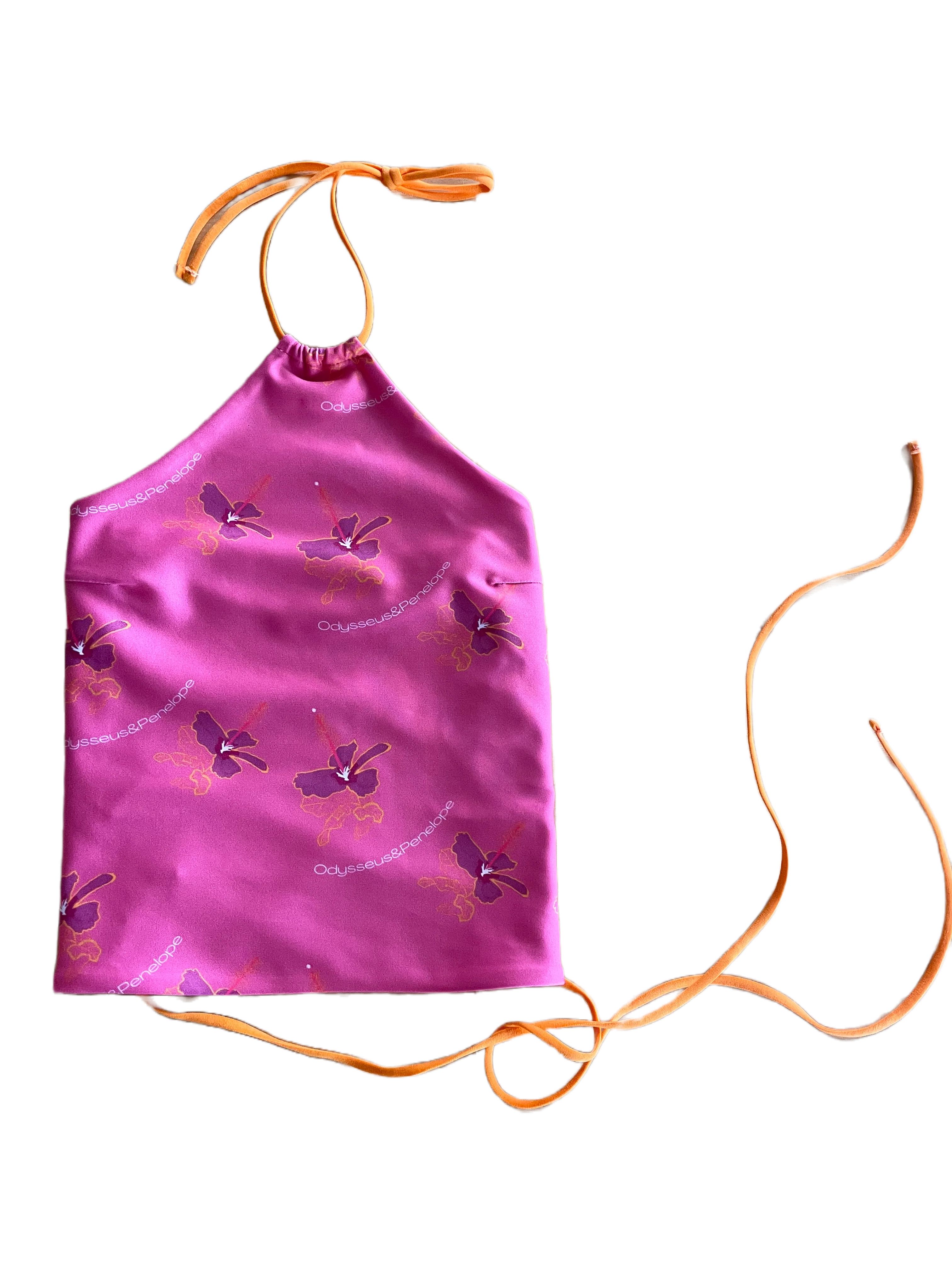 Fuchsia hibiscus - Halter top - Image 3